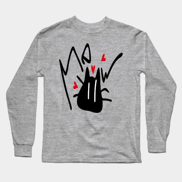 meow Long Sleeve T-Shirt by CindyS